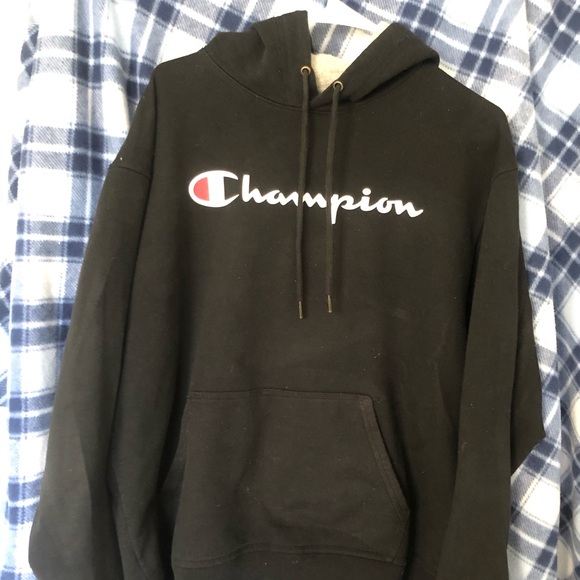 Champion Other - Large black champion hoodie